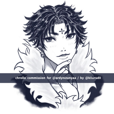 commssion for @ardynizunyaa ; chrollo